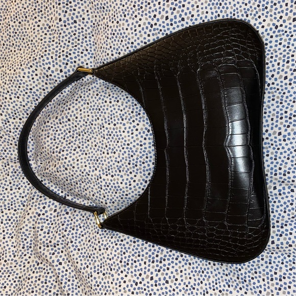 JW PEI Bags Jw Pei Womens Ruby Shoulder Bag Black Croc Poshmark